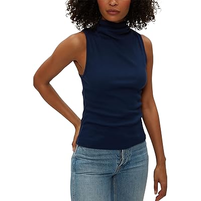Michael Stars Chiara Drape Neck Tank Top Women