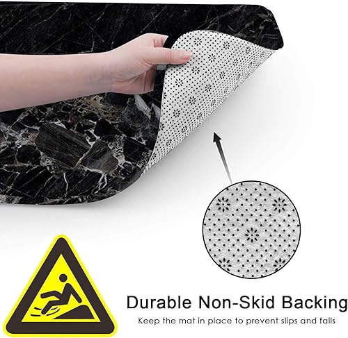 Miniatura 4 de puseky Juego de 3 tapetes de baño, súper absorbentes y ultra suaves, antideslizantes y lavables, incluye alfombra, tapete de inodoro en forma de U y