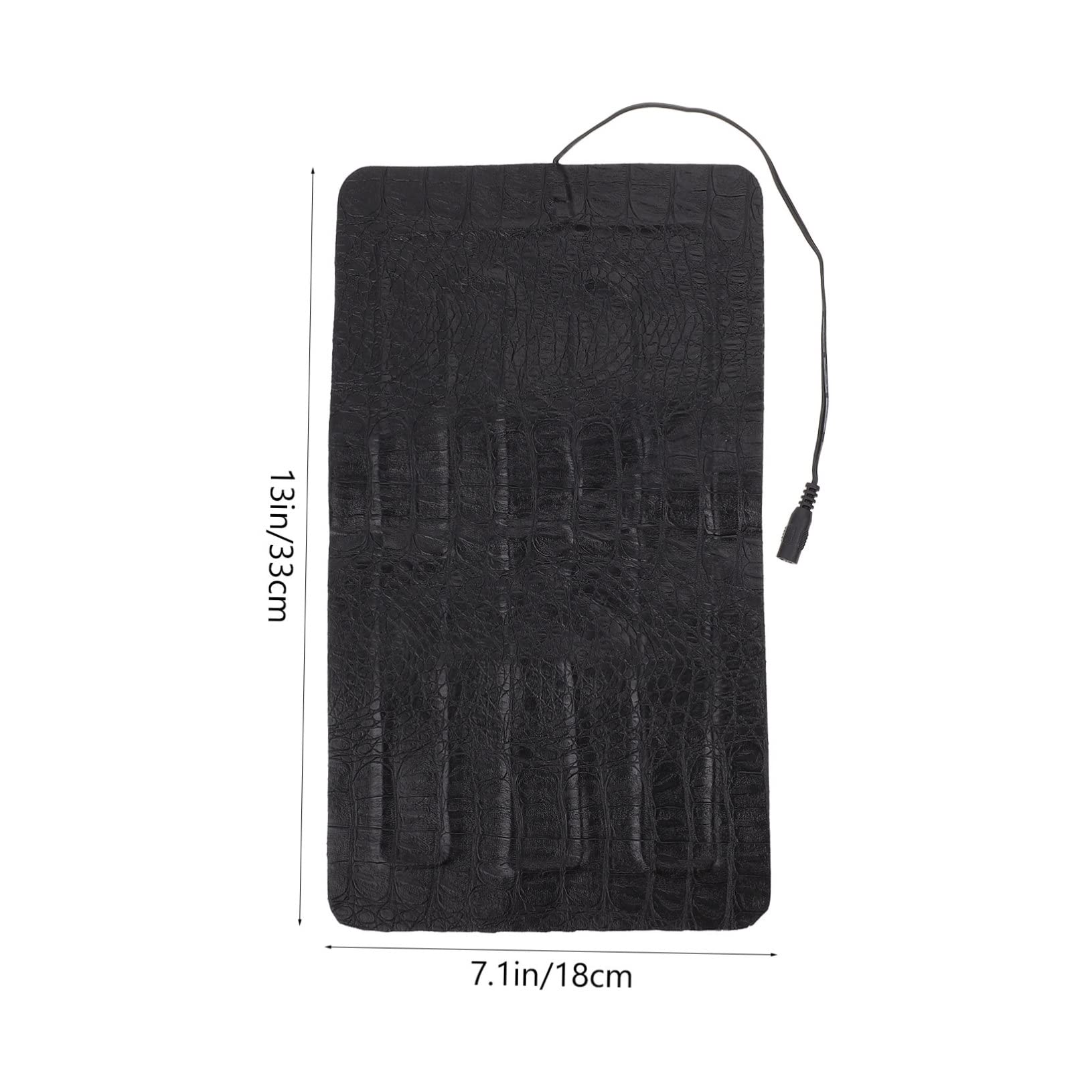 Tappetino Riscaldante per Rettili in Pelle AntiGraffio 33x18 Cm Temperatura Regolabile USB, Cuscinetto Termostato per Tartarughe e Lucertole, Accessorio Riscaldante per Animali