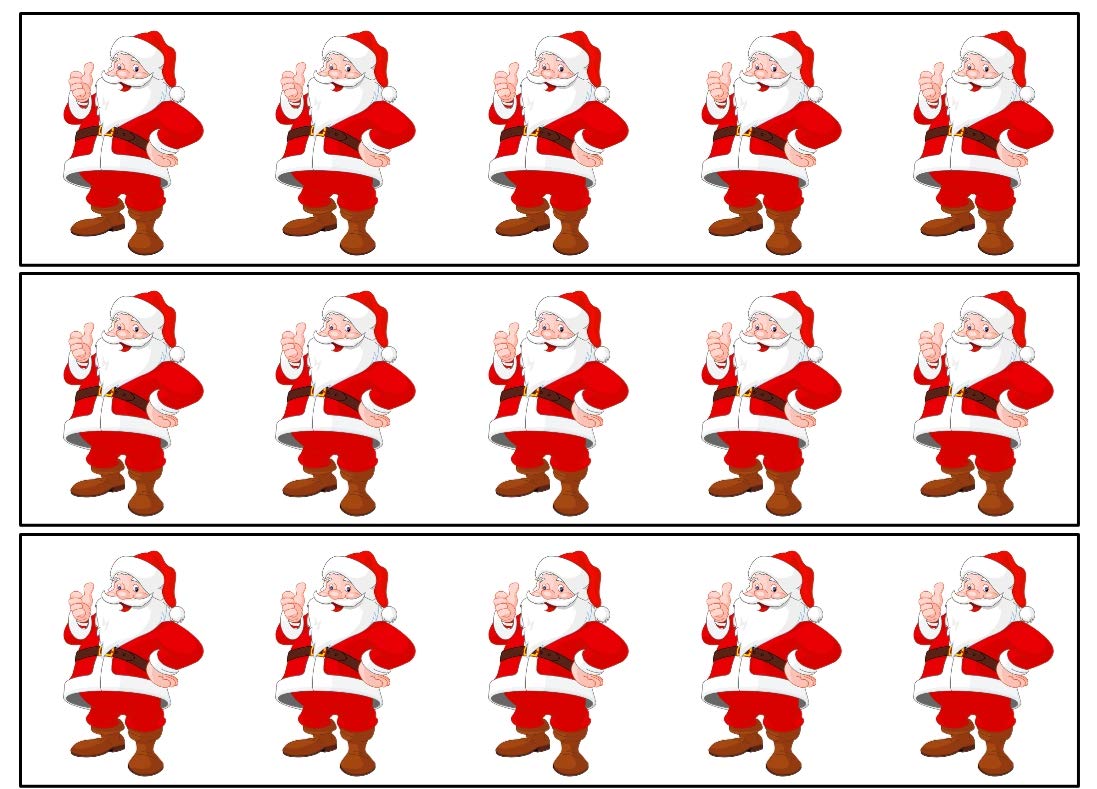 Topcaketoppers Christmas santa Icing Cake ribbon bands wrap