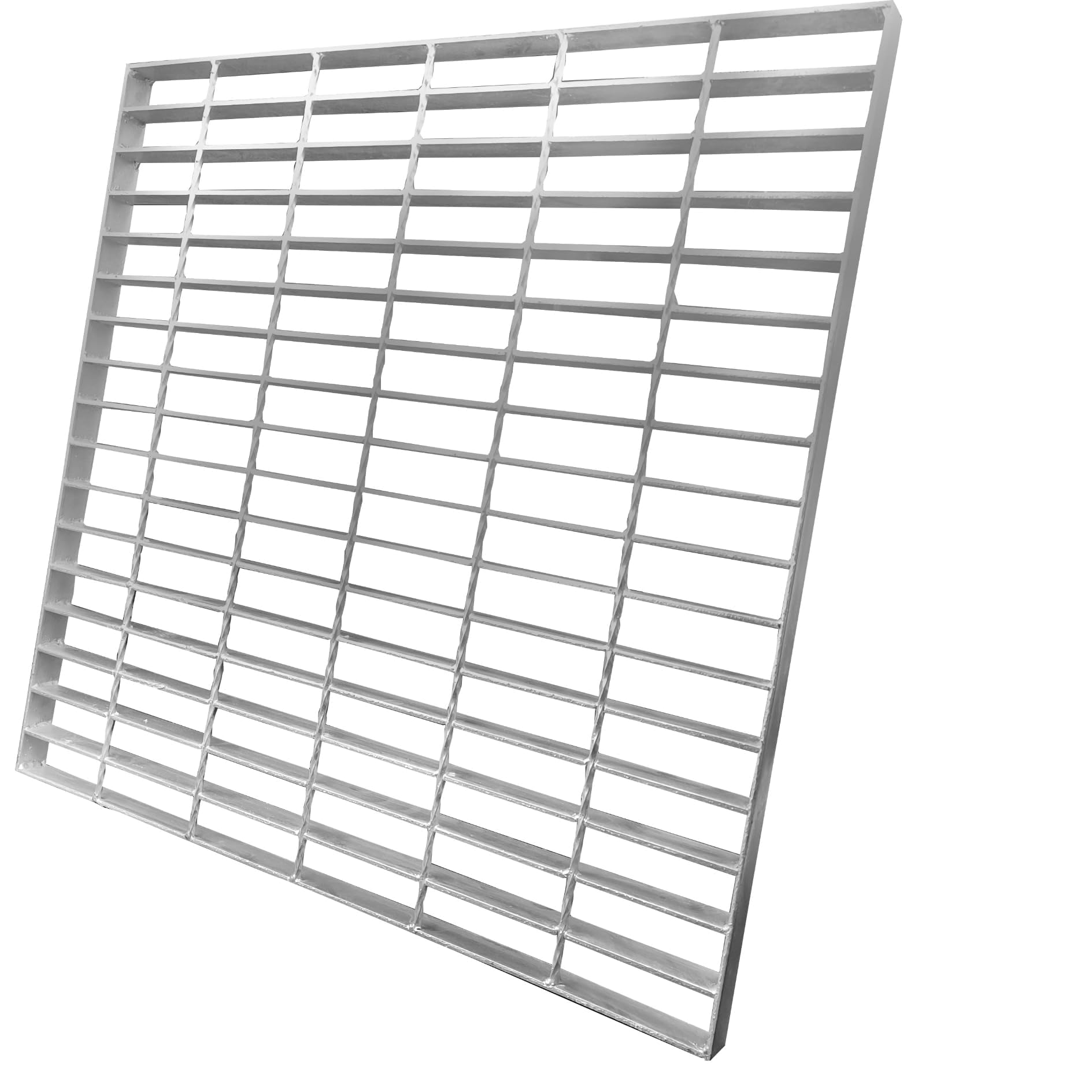 MOSINSBO Galvanised Steel Drain Grate, Driveway Channel Cover 600 x 600 mm