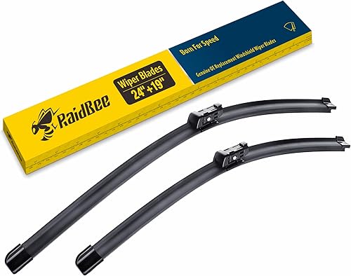 Miniatura 10 de Limpiaparabrisas de repuesto de 24 pulgadas19 pulgadas para Volkswagen Jetta 2007-2010, CC 2009-2012, GTI 2006-2012, Eos 2006-2016, limpiaparabrisas