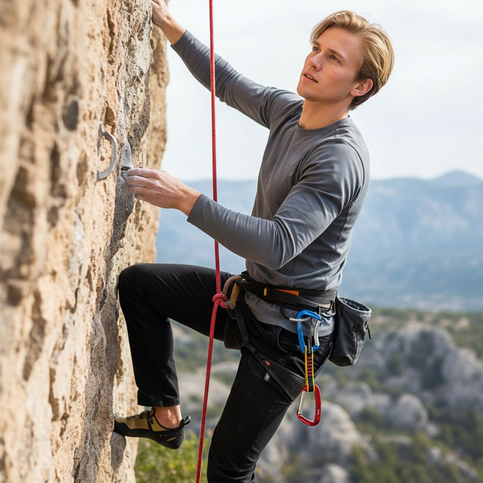 Ekspresy Wspinaczkowe Karabinki Akcesoria Do Wspinaczki Z Karabinkami | Solidne Ekspresy Wspinaczkowe Do Kempingu, Wędrówek, Podróży, Outdoorowych Sportów Przygodowych, Rappelu Na Dużych Wysokości