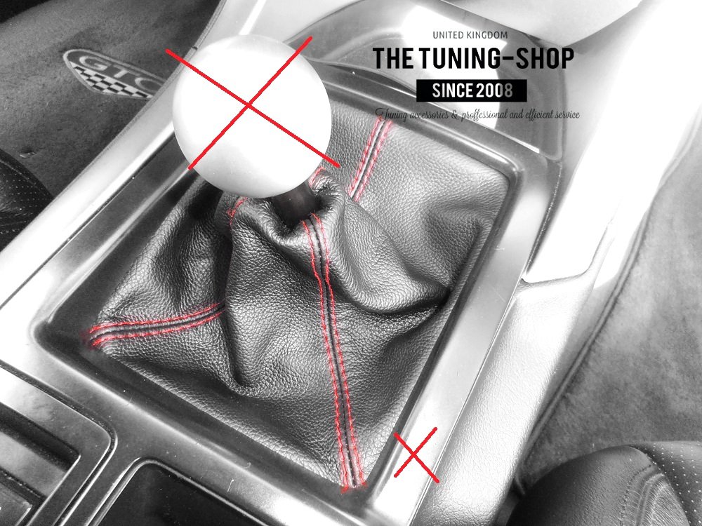 SABLE POINT CUIR Vitesse Automatique Soufflet Plastique Cadre Pour BMW