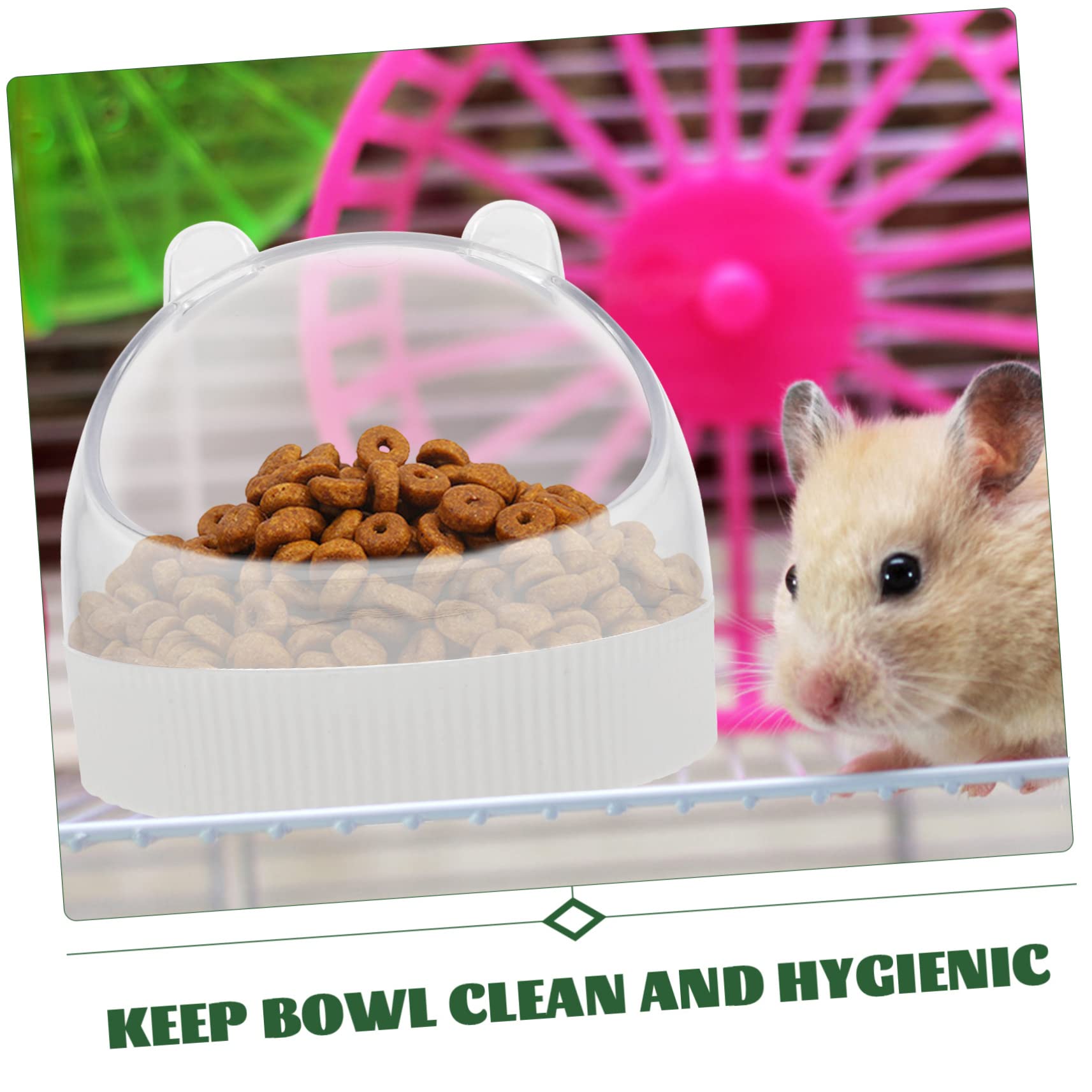 Housoutil 3stücke Transparenter Hamsterfutter Und Wassernapf Hängend Für Kleine Tiere Wie Ratten Und Meerschweinchen Leicht Zu Reinigen Langlebig Und Für Haustierkäfige