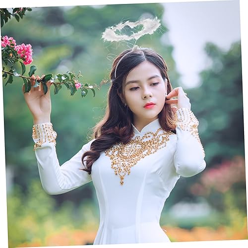 Miniatura 6 de KESYOO 8 diademas de ángel para mujer, diadema de ángeles de hadas, diadema de ángeles, diadema de ángeles, diadema de Navidad, diadema de