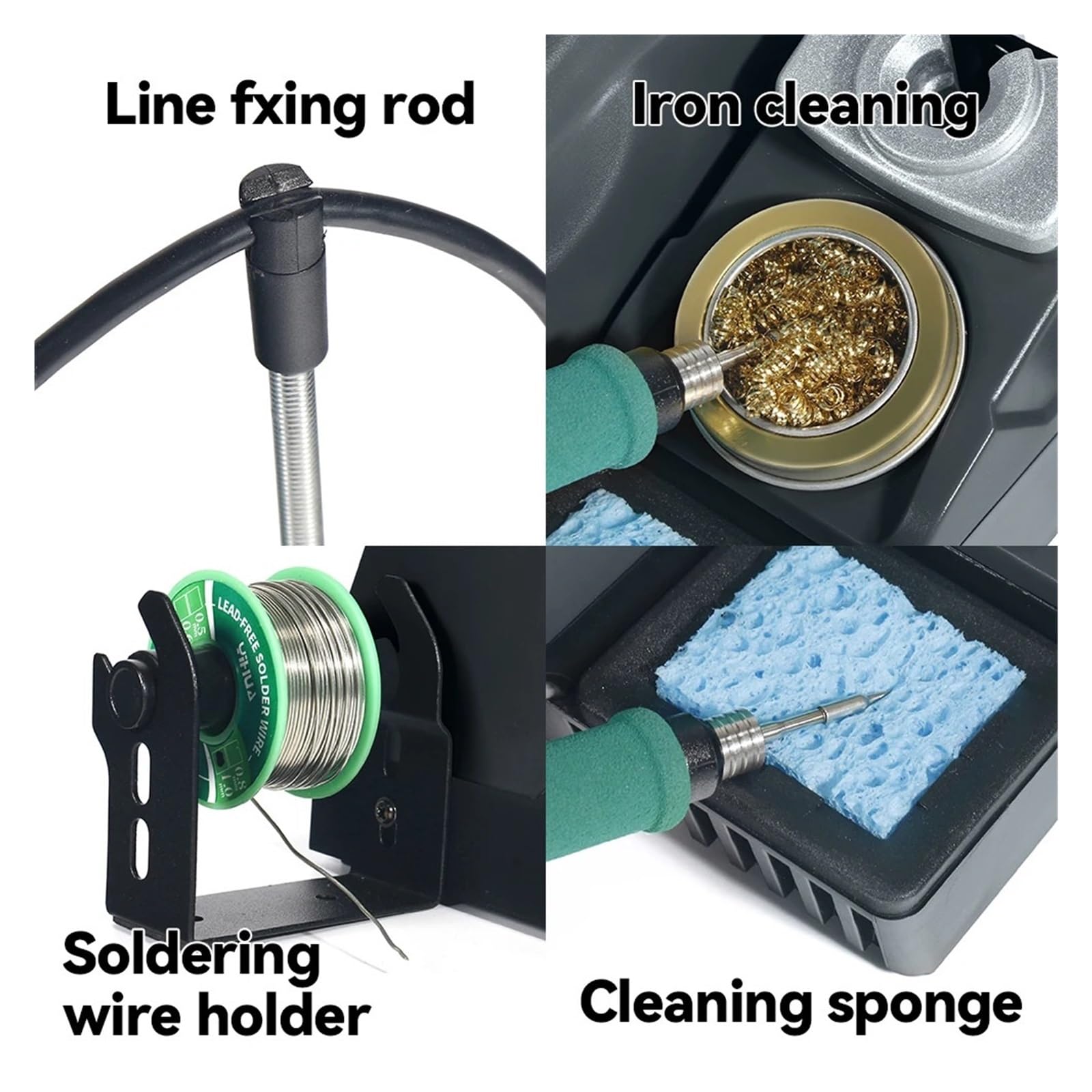Stacja Lutownicza Repaid Heating Soldering Iron Station Kompatybilna Z Uchwytem Lutownicy C210 Elektroniczna Do Spawania Wydajna Lutownica(Set 01)