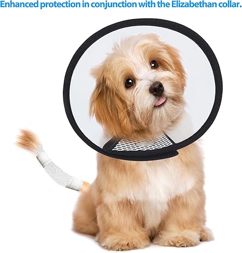 Miniatura 7 de Protector de cola de perro, paquete de iniciación para cola de perro, vendaje veterinario para perros, mascotas y animales