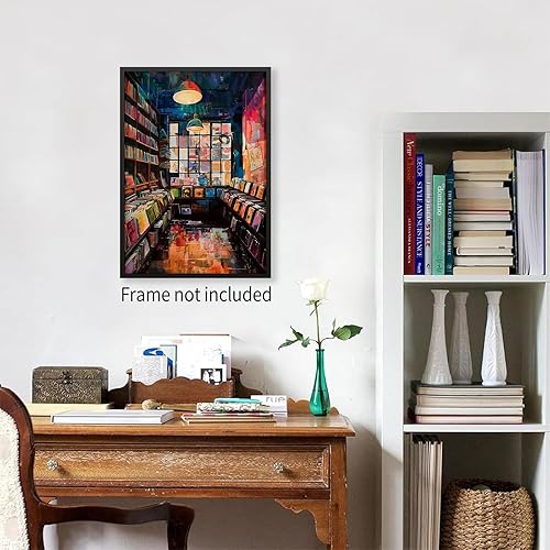 Miniatura 4 de Jefuzh Póster de tienda de discos de vinilo, cubierta de álbum de música, arte de pared, impresiones estéticas vintage para amantes de los discos de