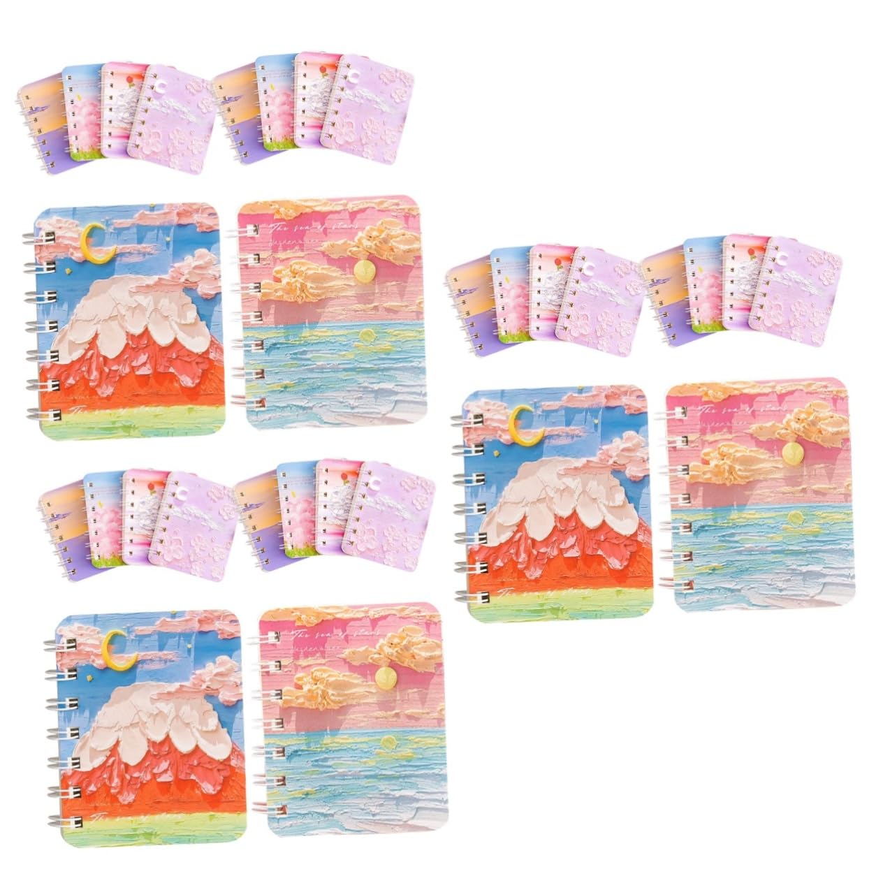 NUOBESTY 3 Pièces 10 Cahiers Collège Gouverné Cahiers Thématiques er à Spirale er D'écolier er De Journal Ligné Journal Des Enfants er Ligné Mini-blocs-notes Papier