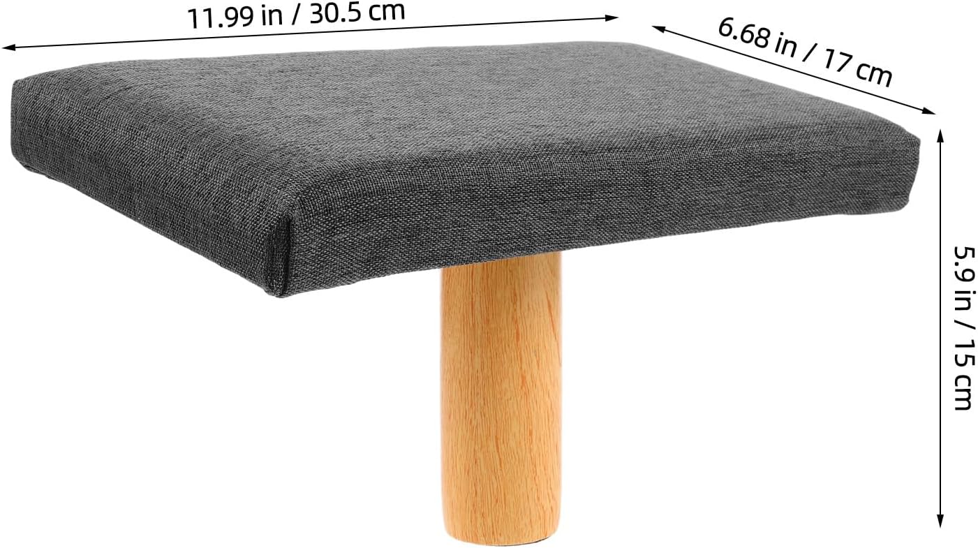 Bench with Cushion for Posture Support Grey Seiza Stool for and Prayer Height Chair Suitable for Users Over Single-Leg Design