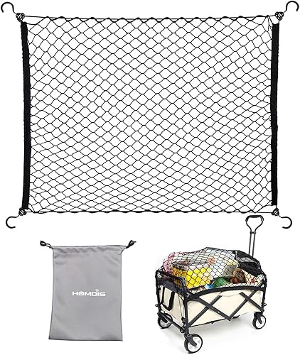 HOMDIS Red de carga para carro de playa, carrito de playa, carro plegable, carro plegable, carrito de jardín y vagones todo terreno, red de nailon