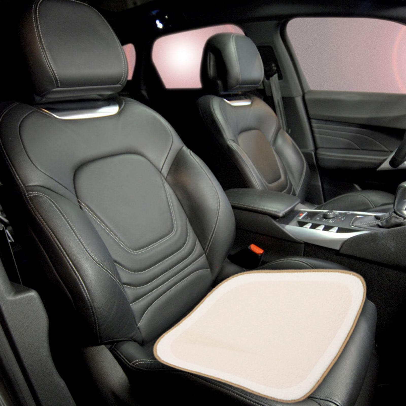 Cojín de Asiento para automóvil - Cojín de Asiento Transpirable para automóvil - Cojín de Asiento del Conductor Que Incluye cojín Delantero, cojín, Almohada, Adecuado para Todas Las Estaciones
