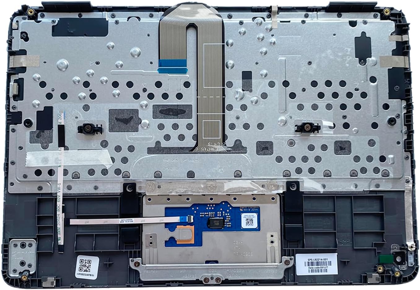 Replacement for HP Chromebook X360 11 G3 EE Laptop Upper Case Palmrest Keyboard Touchpad Assembly Part 11.6" L92215-001 Top Cover Black
