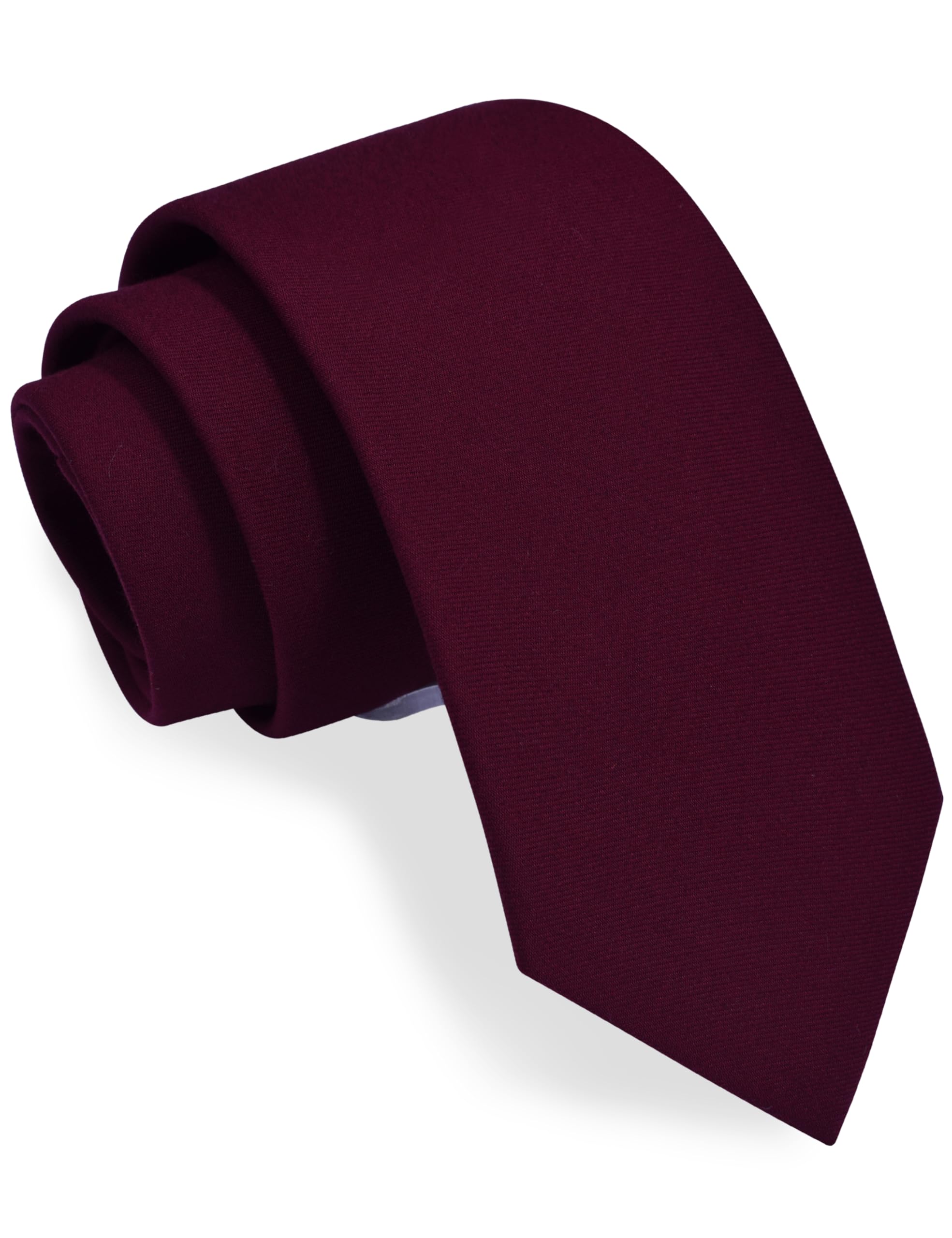 GUSLESON 3.15"（8cm） Solid Necktie Tartan Woven TR Material Tie + Gift Box
