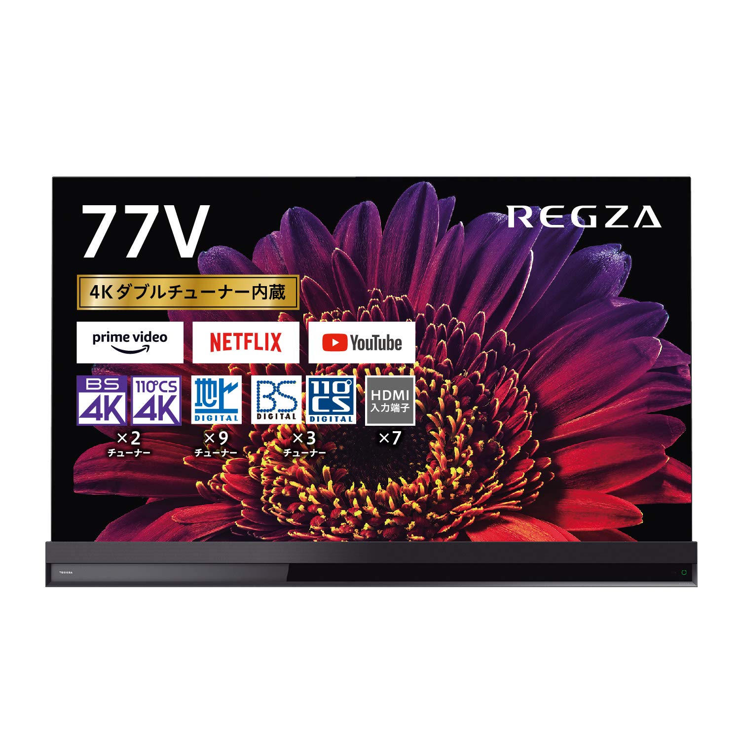 Amazon | REGZA 77V型 有機ELテレビ レグザ 77X9400 4Kチューナー内蔵 