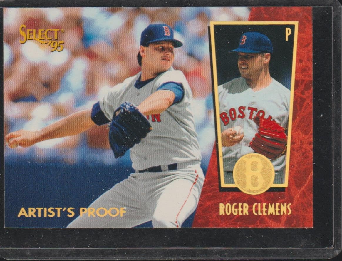 1995 Select Roger Clemens Red Sox Artist Proof Baseball Card #72