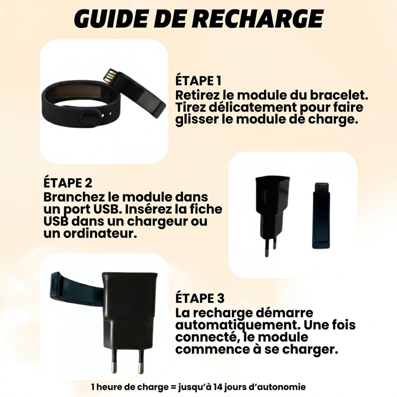 Reiteag Taqavibe Bracelet Reveil Enfant – Réveil Silencieux au Poignet, Autonomie Longue Durée, Confort Léger, Idéal pour Routine Matinale et Enfants Dormeurs Profonds