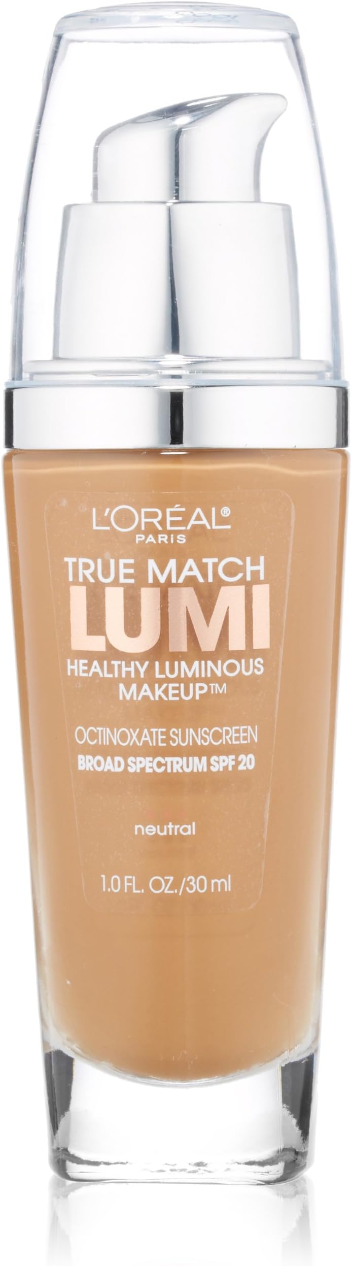 L'Oreal Paris True Match Lumi Healthy Luminous Makeup, N7-8 Classic Tan/Cappucino, 1 fl; oz.