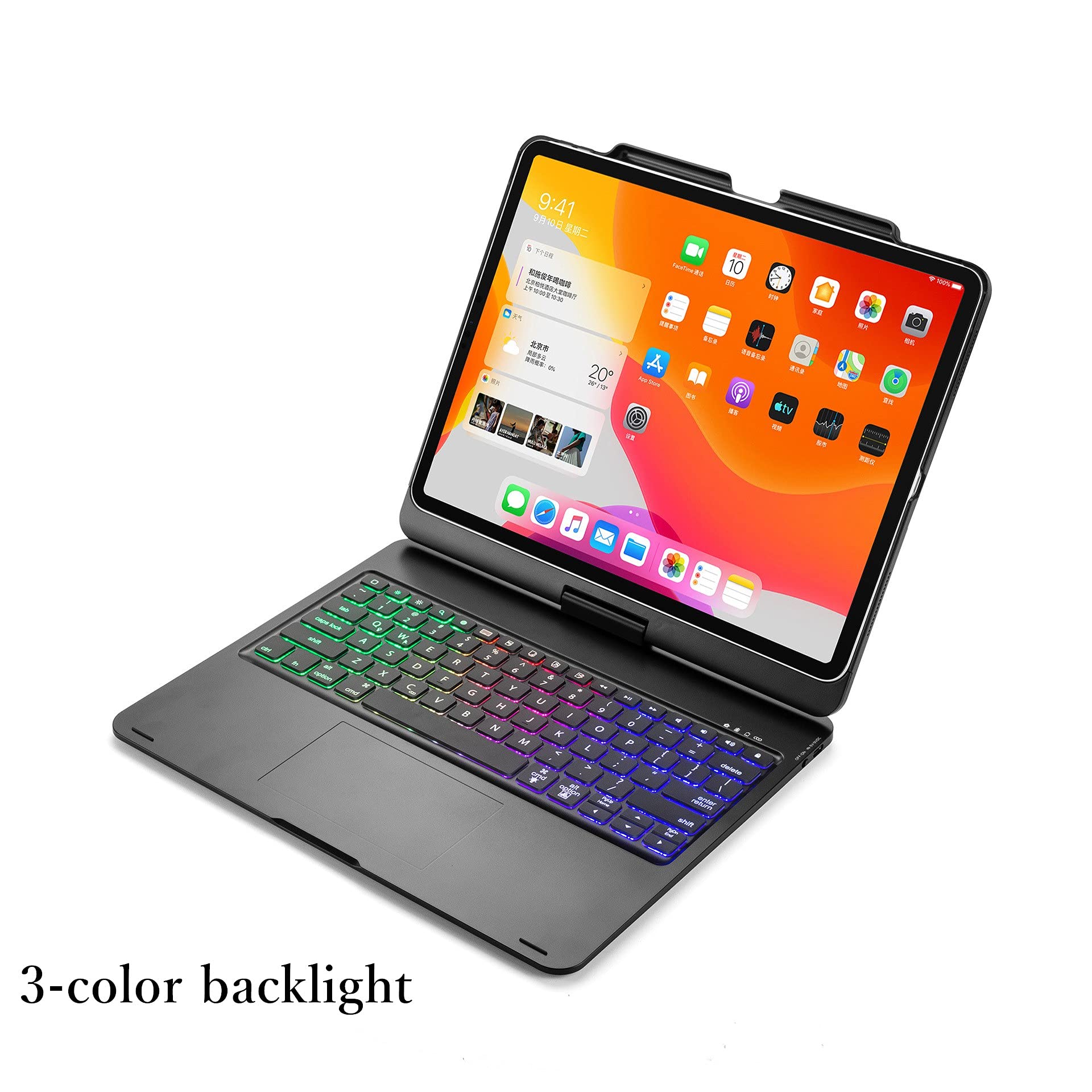Custodia Tastiera HENGHUI Con Trackpad E Retroilluminazione Per IPad 10.2 E IPad Pro 10.5