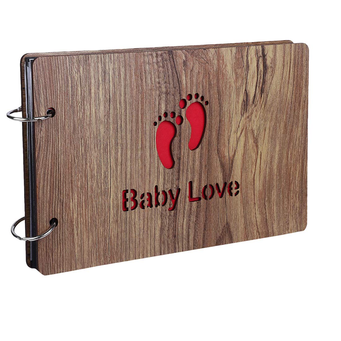 Sehaz Artworks Scrap books for memories | Photo Albums | Scrapbook | Album for Photo Collection | Photo album book 4x6 and 5x7 | Moms to be gifts| Slam Book|gifts for pregnant women(Baby Love, Brown) 2