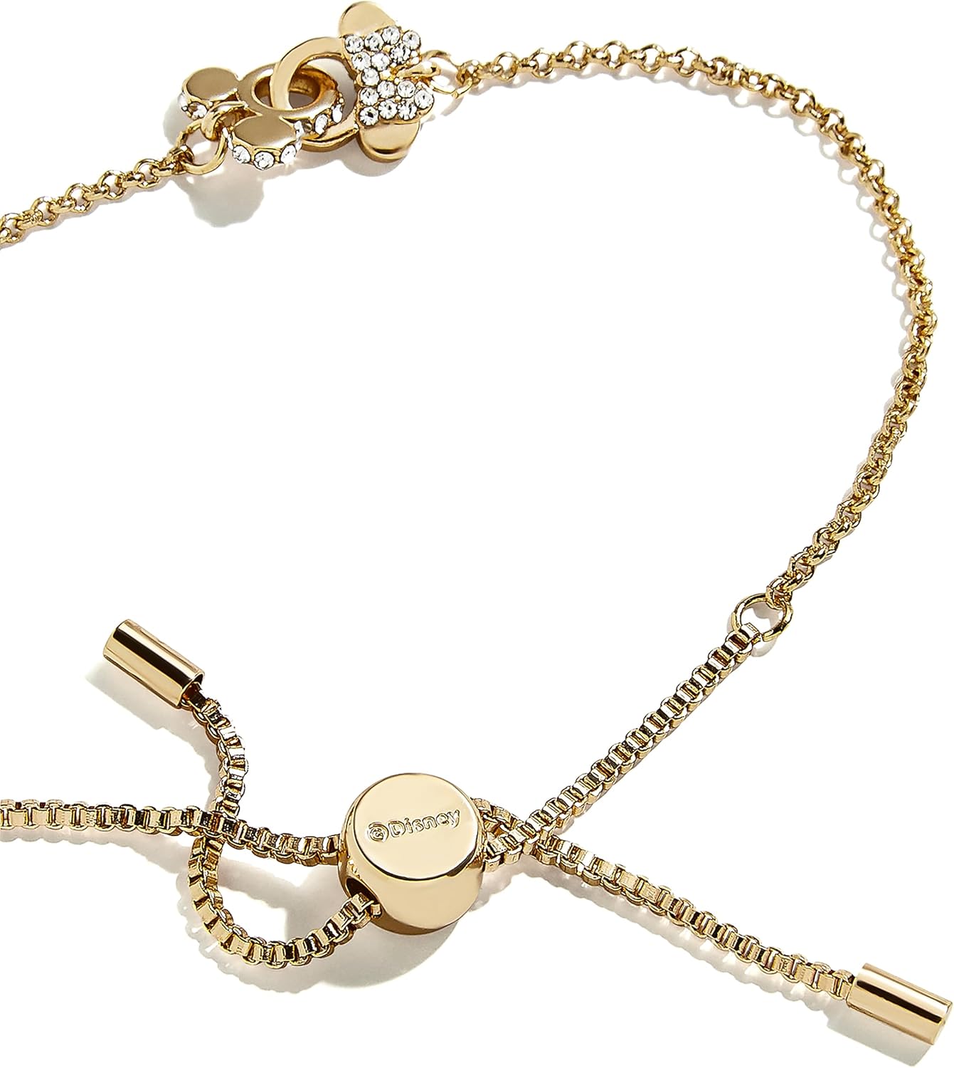 BaubleBar x Disney's Mickey Mouse & Minnie Mouse Better Half Bracelet - Perfect Accessory for All Disney Fans, Fashion Jewelry, Mickey & Minnie Mouse Bracelet