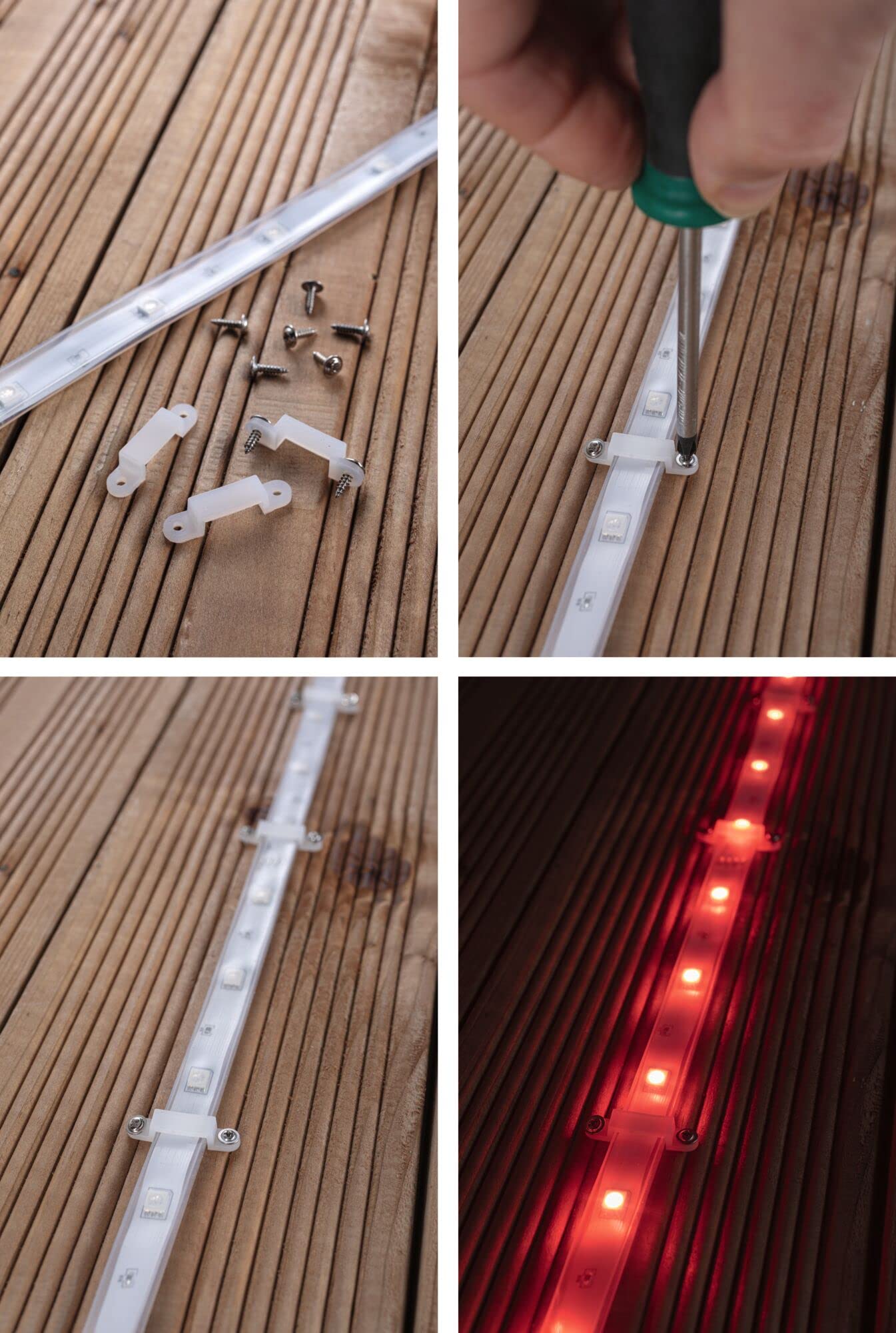 Paulmann 78891 LED Stripe SimpLED Outdoor 3 m IP44 24 LEDs/m RGB incl. 1 x 8.5 Watt Dimmable Light Strip Transparent Plastic - Image 3