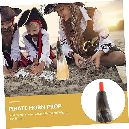 Miniatura 9 de NOLITOY Decoración de Halloween herramienta disfraces de Halloween cuerno vikingo divertido cuerno pirata pirata rendimiento suministros pirata