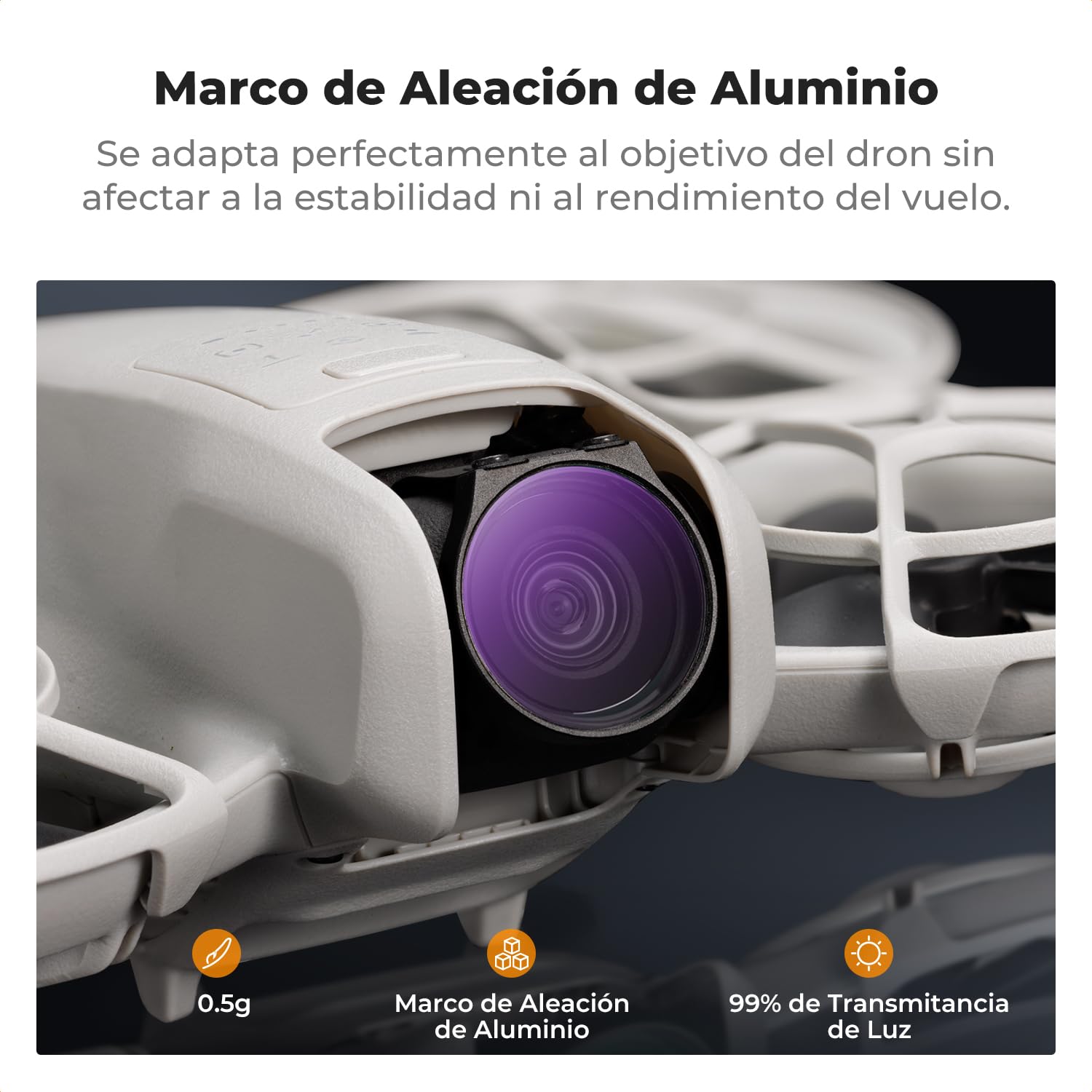 K&F Concept Filtros ND/PL Para DJI Neo - ND8, ND16, ND32, ND64 Con 28 Capas De Revestimiento Nano