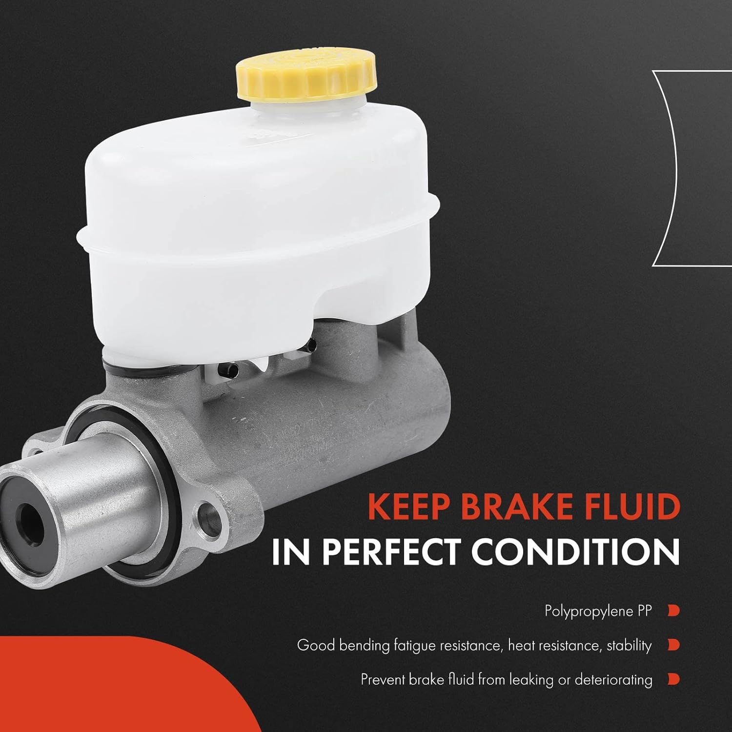 A-Premium Brake Master Cylinder with Reservoir Compatible with Dodge Vehicles - B1500, B2500, B3500 1998, Ram 1500 Van, Ram 2500 Van, Ram 3500 Van 1999-2003 - fits Power Brakes model