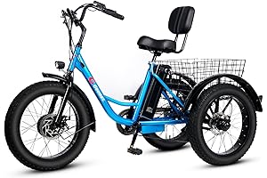 Electric Tricycle for Adults, 20" x 4.0 Fat Tire Electric Trike