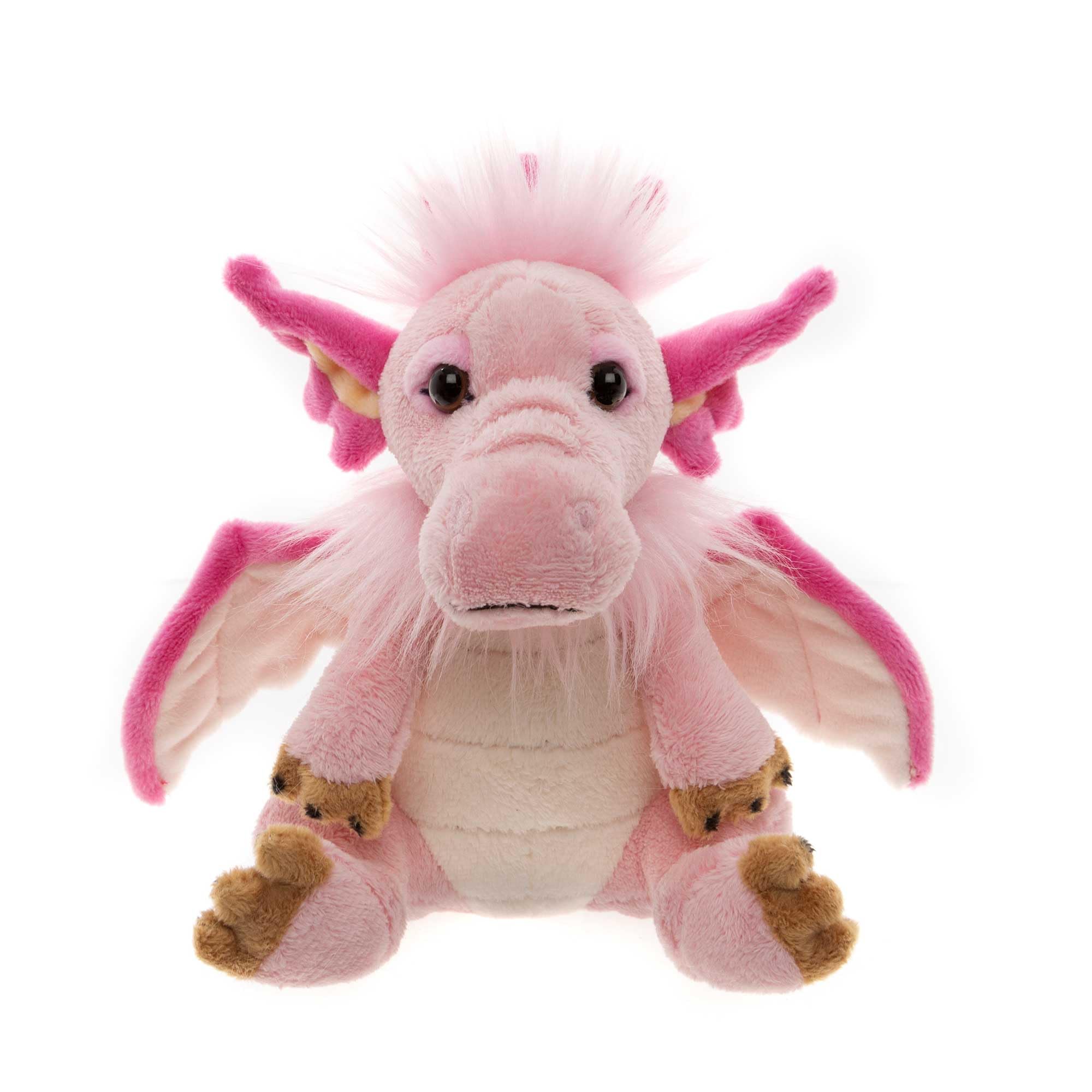 Cuddle Cub Festoon | Small Pink Baby Pocket Sized Dragon Plush Character | Suitable from birth gift