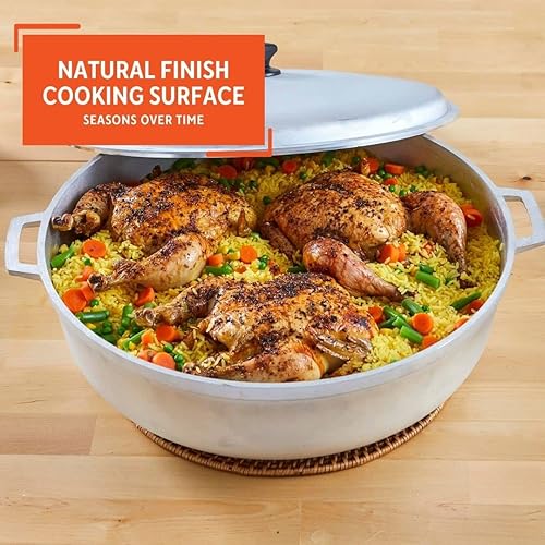 Miniatura 3 de IMUSA USA GAU-80560 - Mini caldero colombiano tradicional horno holandés para cocinar y servir con capacidad para 07 qt