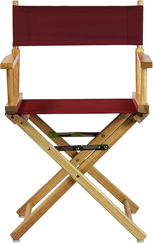Miniatura 5 de Casual Home 18" Director's Chair Natural Frame with Burgundy Canvas