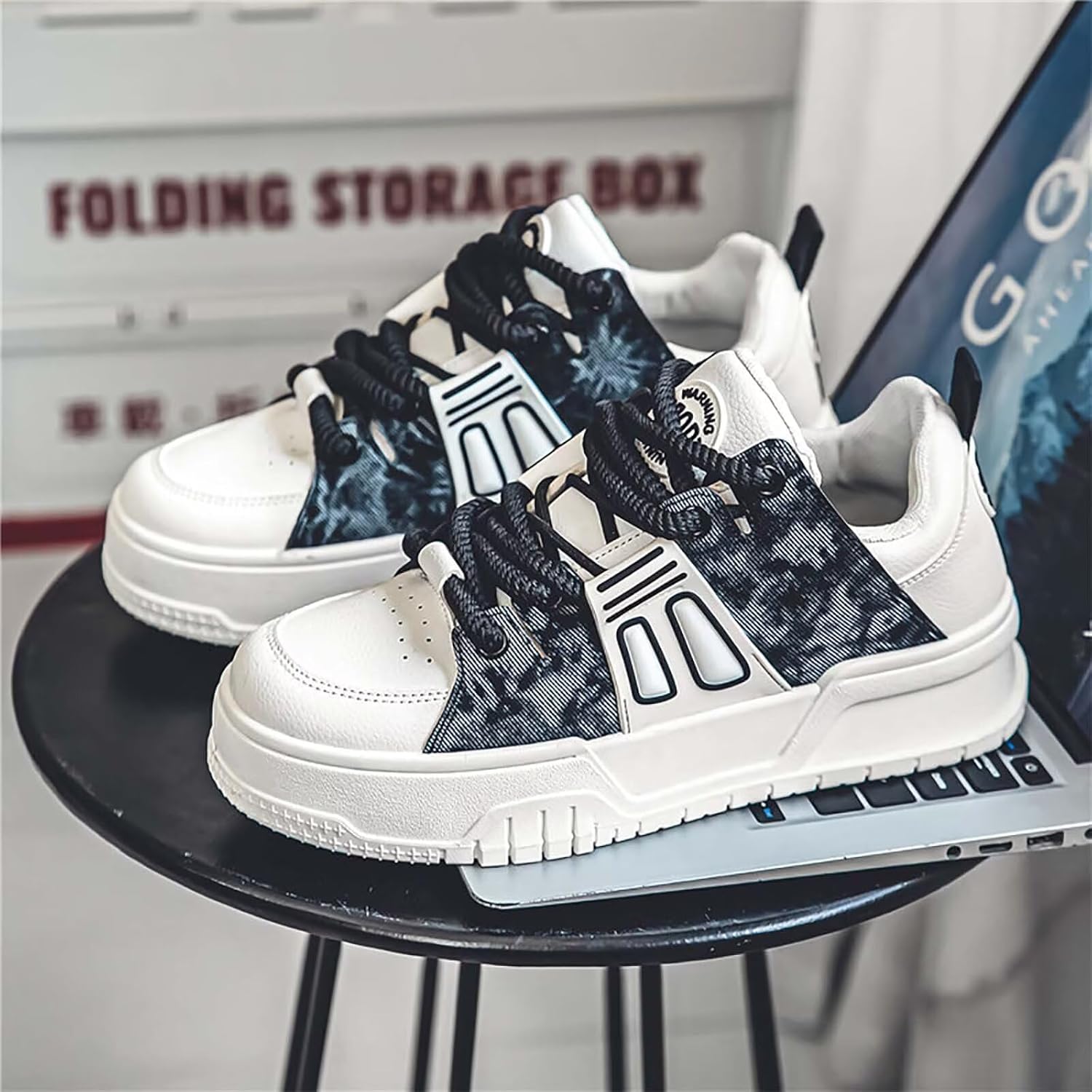 TERBOFIN Men's Skateboard Shoes Casual Athletic Sneakers Comfort Trendy Street Style