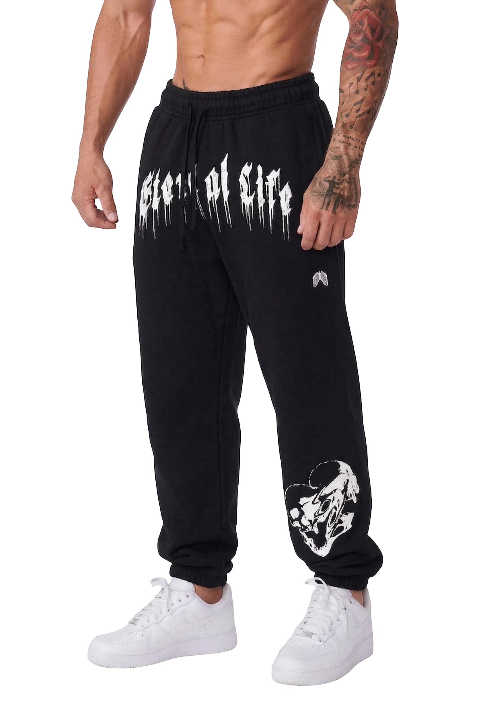 diotsr Men's Athletic Workout Sweatpants, Gym Running Jogger Pants for Men, Hip Hop Track Pants with Pockets-picture-26
