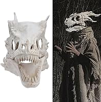 Vista 5 de Máscara de Halloween, accesorios de cosplay de dinosaurio de látex, ecológica, cómoda de llevar, muy adecuada para fiestas de Halloween, regalos