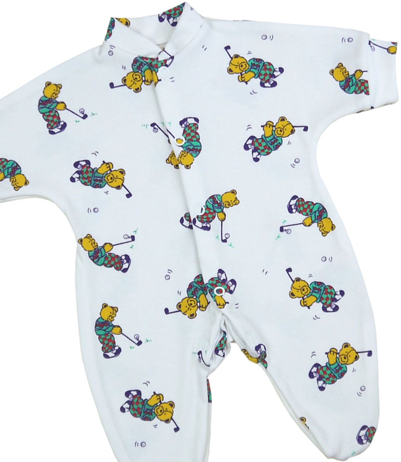 BabyPrem Baby Sleepsuit Babygrow Golf Teddy Boys Clothes Premature Tiny Infant 5.5-7.5lb Prem 3 Multicoloured