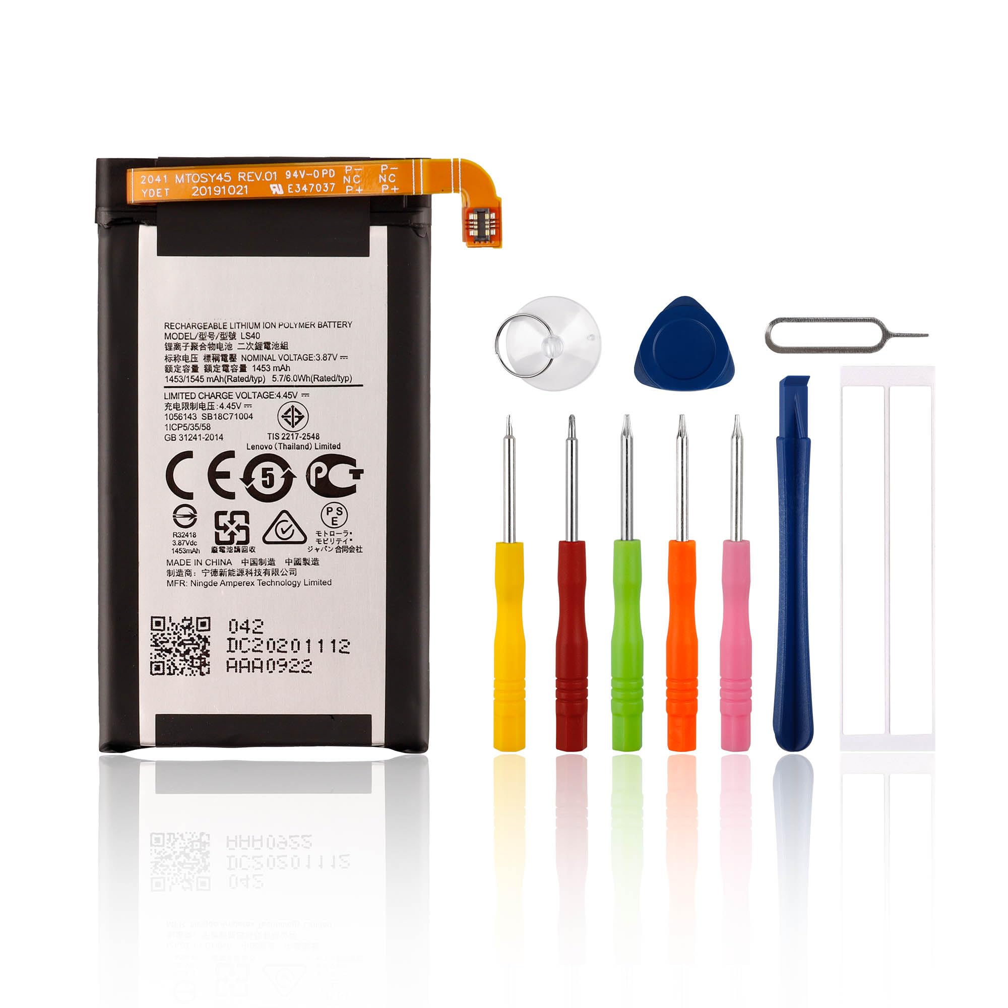 ORIGINAL BATTERIE BATTERY AKKU LS40 POUR MOTOROLA RAZR 5G Xt2071 Sb18c71004 Motorola