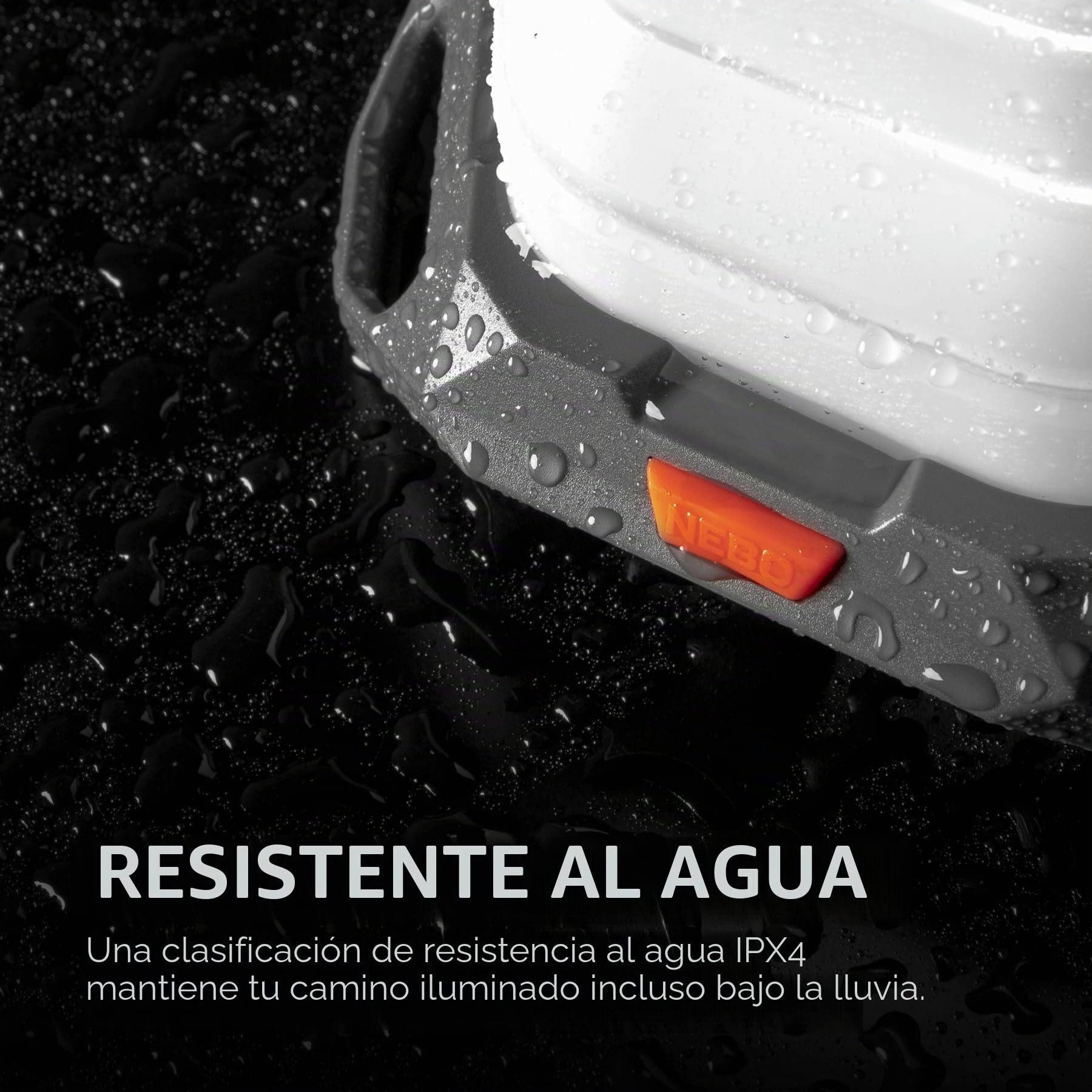 NEBO Galileo AIR 1000 Lantern - Luz de Camping Recargable y Banco de Energía - Potente Linterna Plegable de 1000 Lúmenes