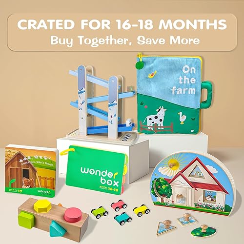 Miniatura 2 de Juguetes Montessori para bebés, juego educativo de aprendizaje 6 en 1, juguetes de madera, puede guiar a los bebés en el reconocimiento de formas y