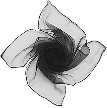 Boolavard 50s Plain Square Chiffon 50 Neck 4 Seasons Scarf Wrap 65 x 65 cm Black, White, Red, Green, Pink, etc.