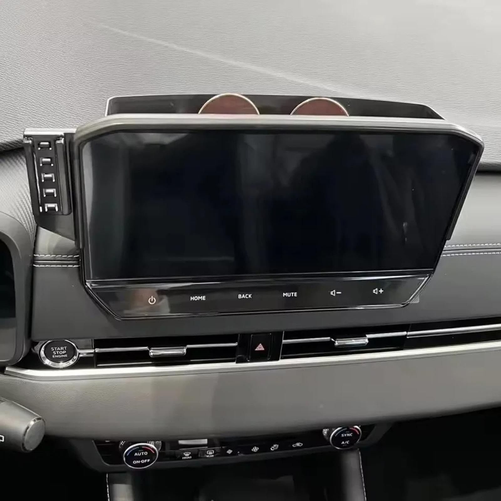 Uchwyt Samochodowy na Telefon dla Mitsubishi Outlander 2023, 9-calowy uchwyt samochodowy na telefon komórkowy, stojak na nawigację GPS (podstawa i uchwyt 4)