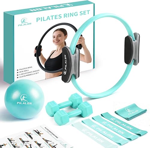 Juego de anillos de pilates Kit de pilates antideformación de grado de estudio Equipo de pilates para entrenamiento en casa Anillo de pilates de