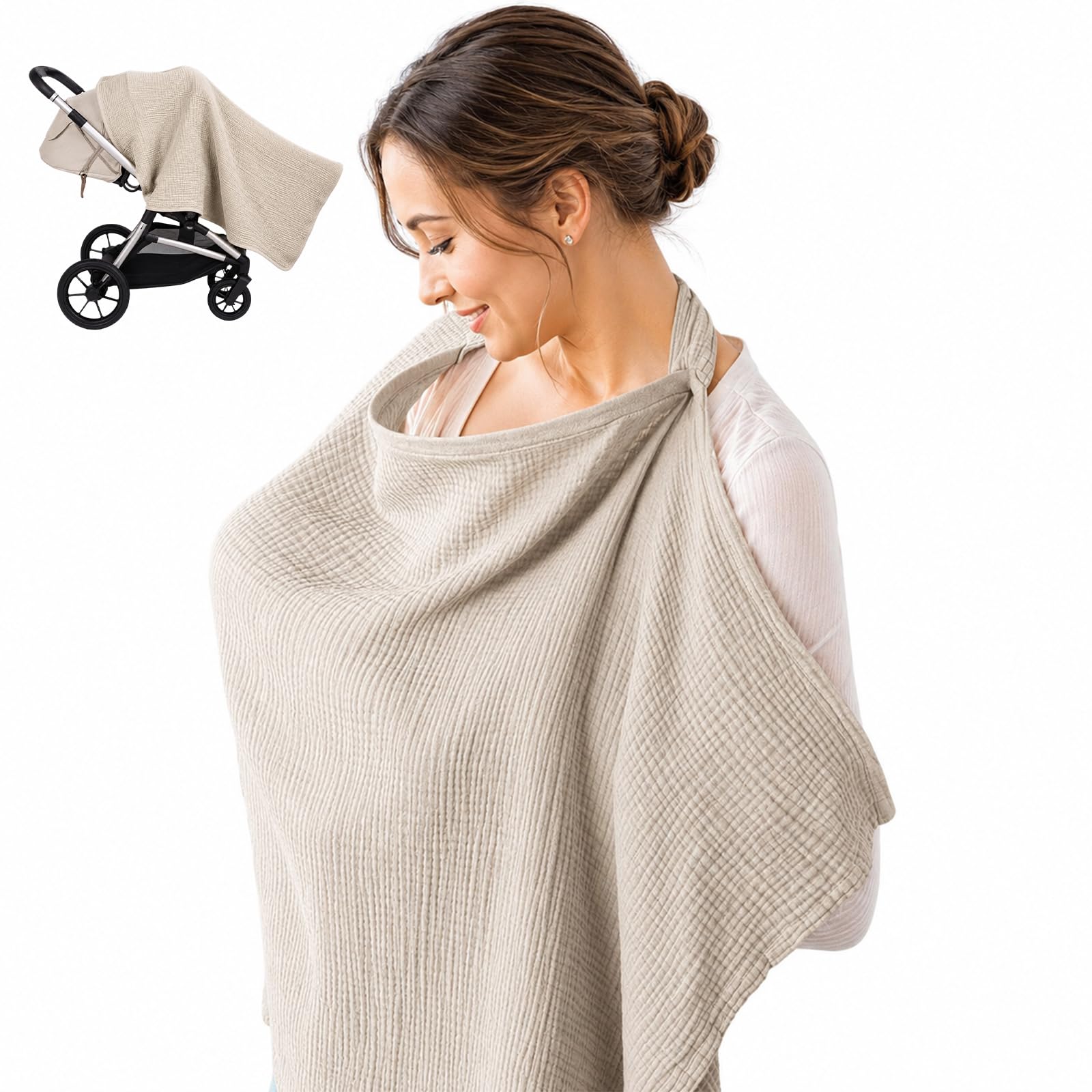 Breastfeeding Cover, Nursing Cover Breastfeeding, Breastfeeding Cover for Mum, Nursing Covers, Breastfeeding Cover Up, Breastfeeding Cover Breathable, Postpartum Essentials, Multi-Functional Nursing S