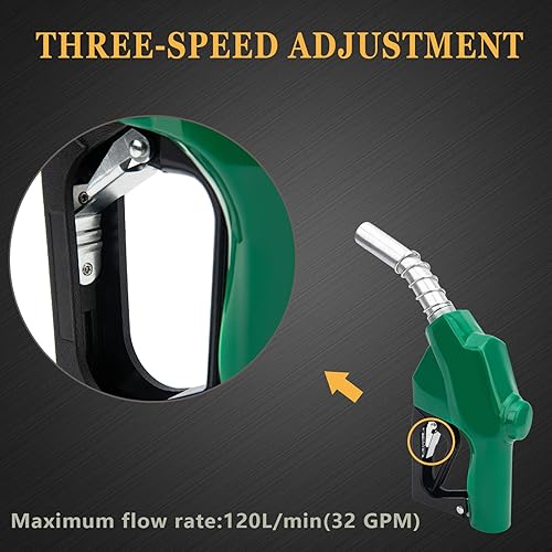 Miniatura 5 de Boquilla de combustible de 1 pulgada NPT, boquilla de combustible de apagado automático de 1-3/16 pulgadas (OD = 1.181 in) Boquilla de combustible