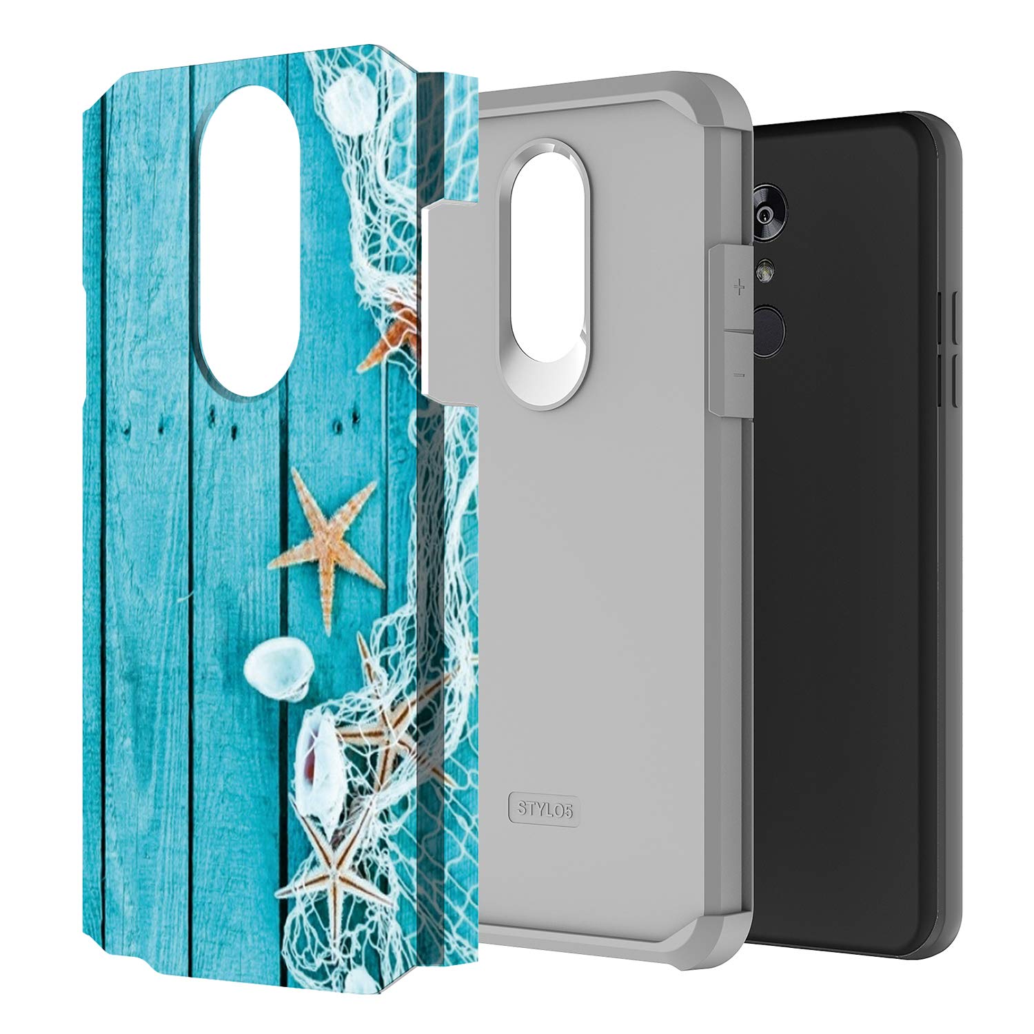 Funda Para LG Stylo 5 Con Tarjetero, A Prueba De Golpes, De Silicona