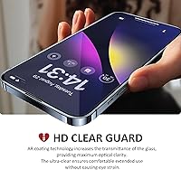 Vista 2 de iCarez Protector de pantalla de vidrio templado para iPhone 15 Plus de 6.7 pulgadas 2023 (paquete de 2) compatible con fundas, cobertura completa