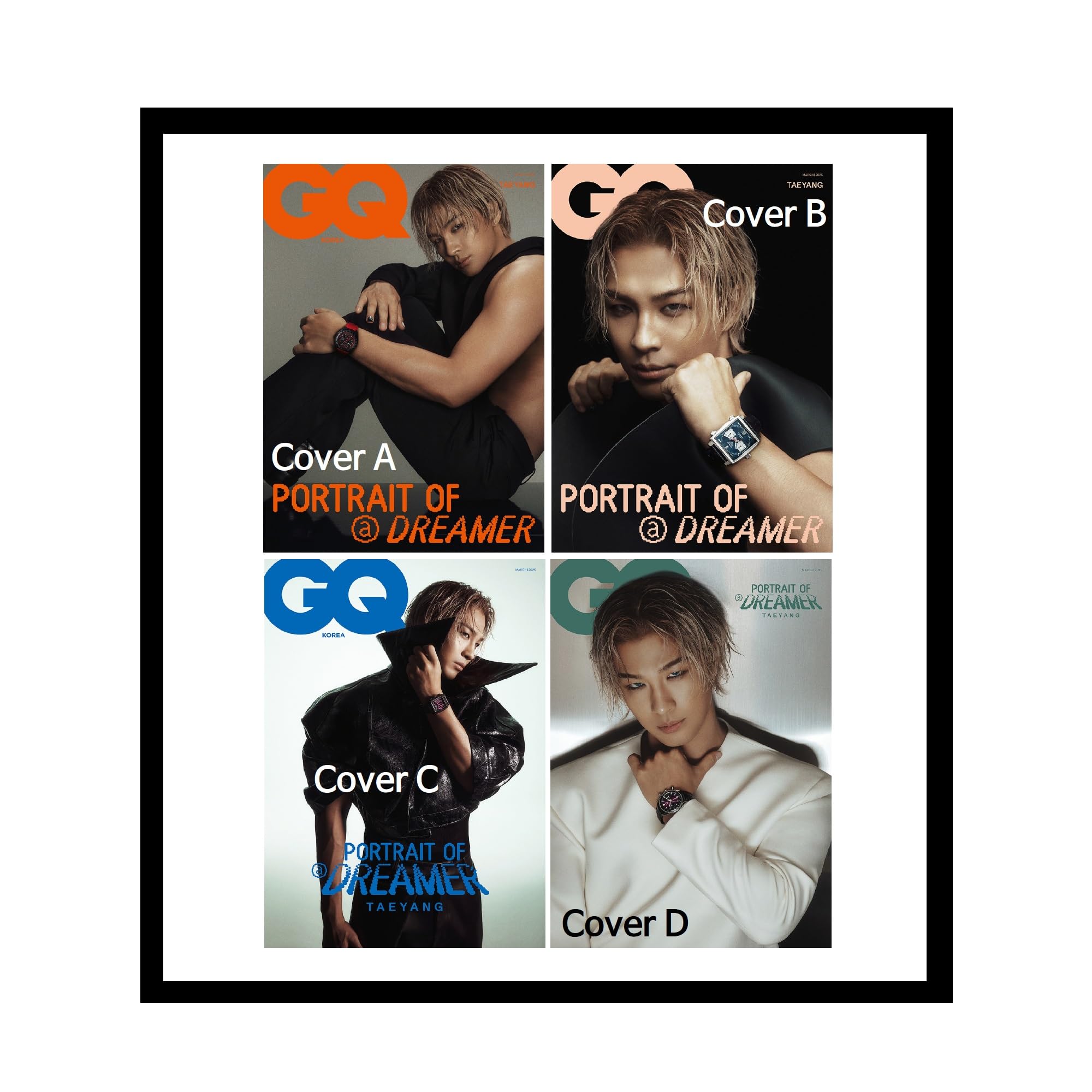 GQ Korea Magazine March 2025 TAEYANG (Cover C ver.)