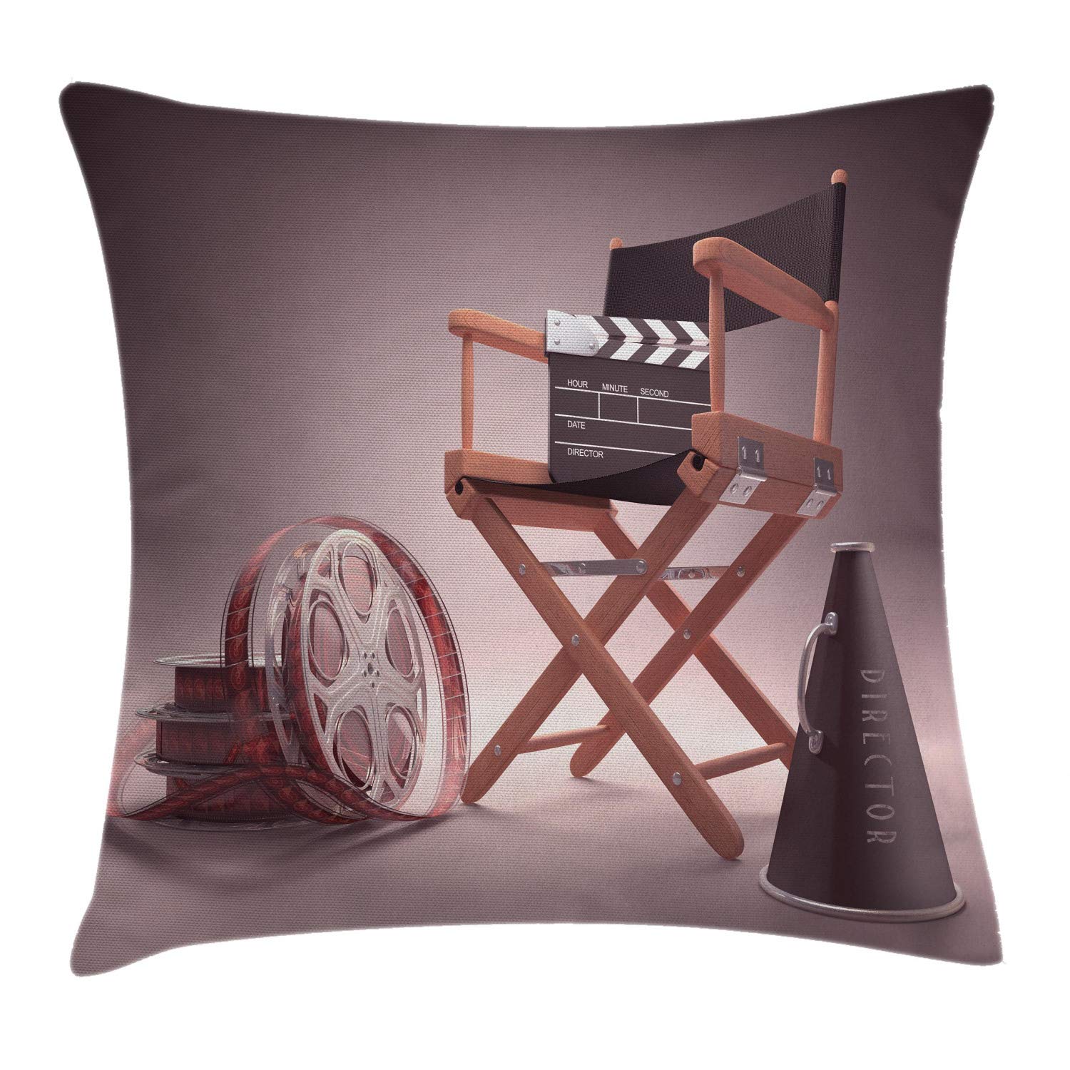 ABAKUHAUS Federa Per Cuscino 40x40 Cm – Malva Scuro E Grigio Scuro – Cuscino Decorativo In Microfibra, Con Cerniera, Lavabile, Per Divano E Camera Da Letto